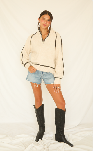 z supply: alps half zip sweater