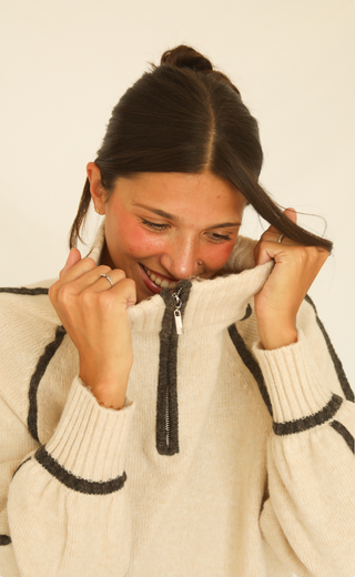z supply: alps half zip sweater