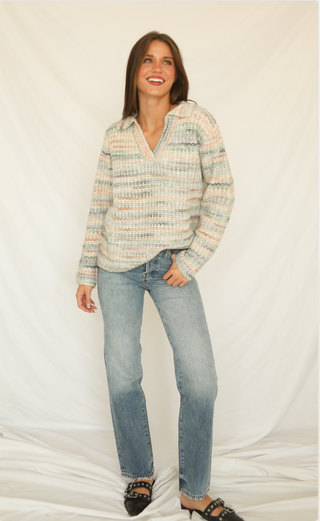 color theory collared sweater