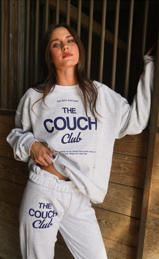 charlie southern: couch club sweatshirt - ash
