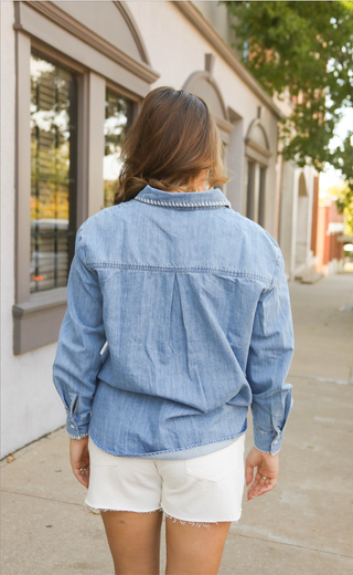 easy rider chambray button down