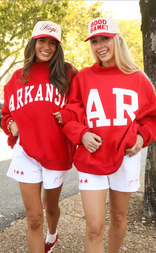 arkansas reversible mock neck sweatshirt