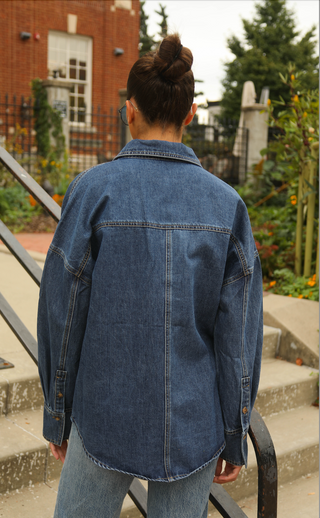 see you again denim button up