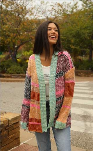 burn bright long cardigan