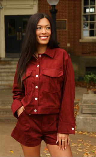 counting the days suede jacket