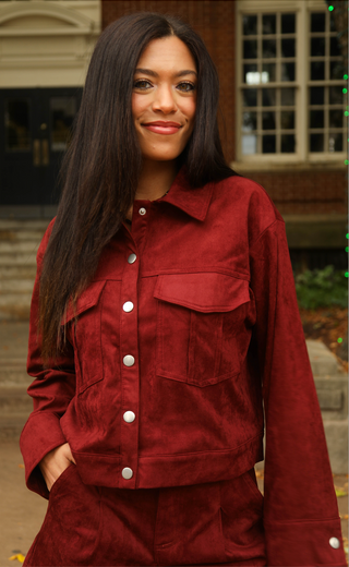 counting the days suede jacket