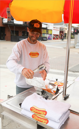 charlie southern: yancey's hot dogs sweatshirt