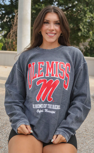 charlie southern: ole miss mascot corded sweatshirt