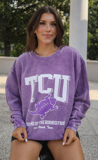 charlie southern: tcu mascot corded sweatshirt