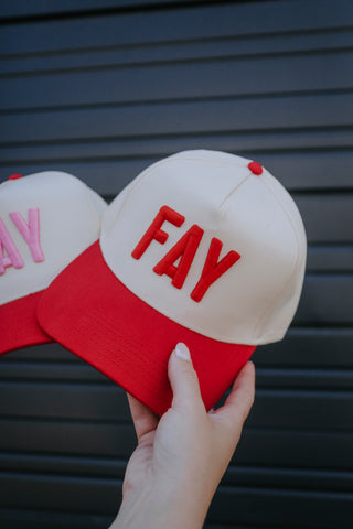 charlie southern: fay trucker - red/white