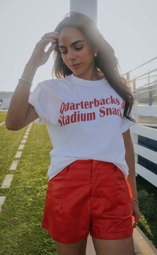 charlie southern: quarterback and stadium snacks t shirt