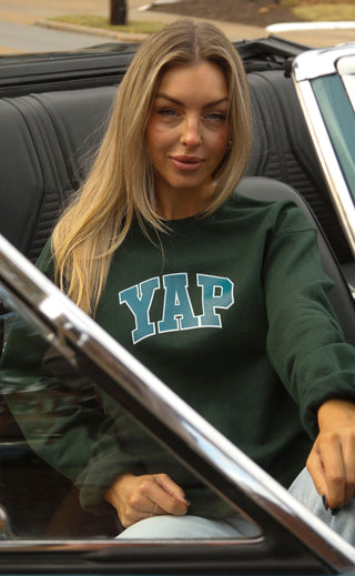 friday + saturday: yap sweatshirt