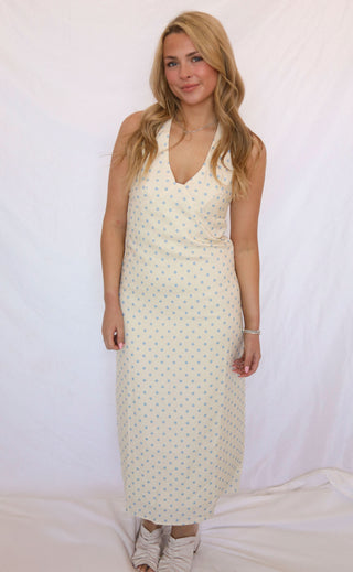 hold me tight halter maxi dress