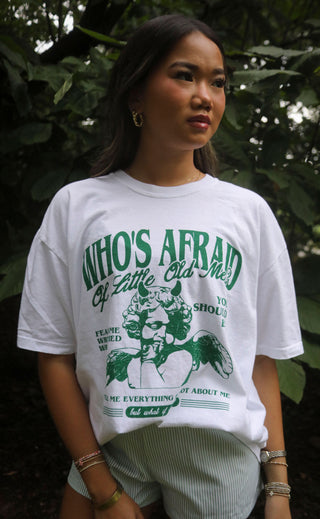 friday + saturday: little old me t shirt
