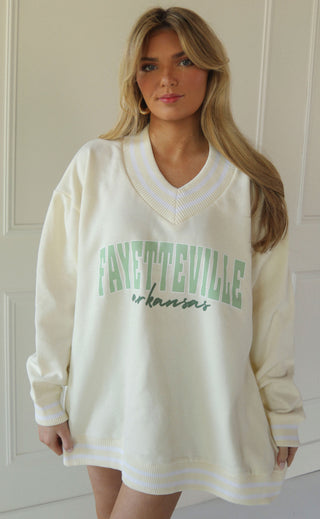 spring fayetteville pullover