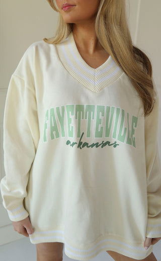 spring fayetteville pullover