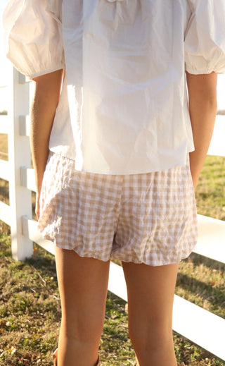 not enough gingham short
