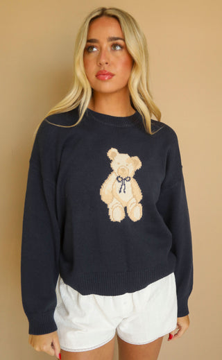 cuddle season sweater - navy
