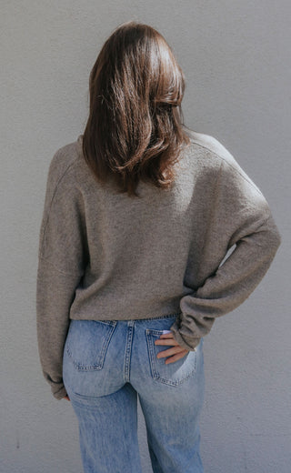 beat of your heart cardigan - mocha