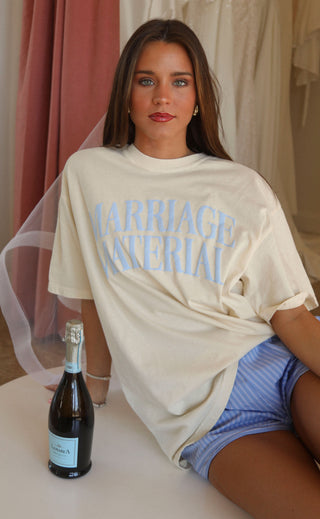 friday + saturday: marriage material tee