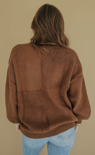 hold on me sweater - brown