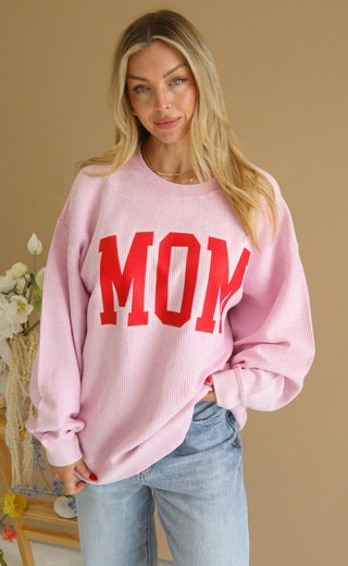 charlie southern: classic mom cord - pink
