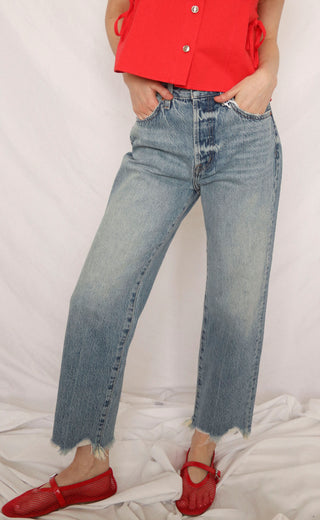 pistola: cassie crop super high rise straight - era vintage