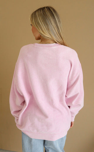 charlie southern: classic mom cord - pink