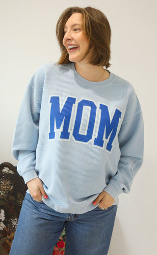 charlie southern: classic mom cord - blue