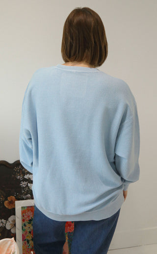 charlie southern: classic mom cord - blue