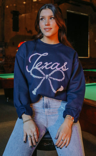 charlie southern: texas bow sweatshirt