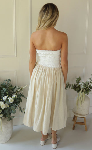 on cloud nine midi dress