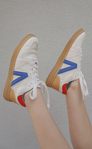 mia: vesta sneaker - white/red