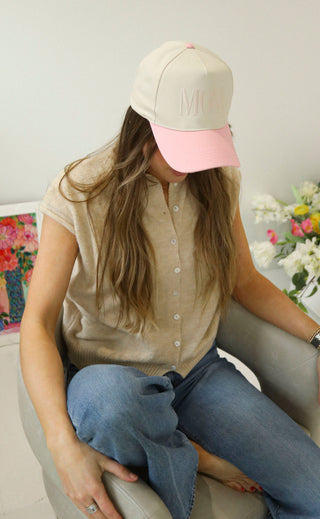 friday + saturday: mom trucker - pink