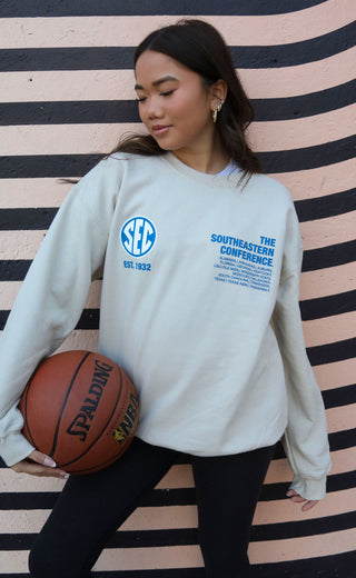 charlie southern: sec tan sweatshirt