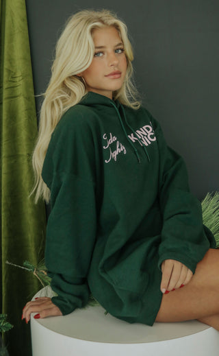 friday + saturday: kinda naughty kinda nice hoodie
