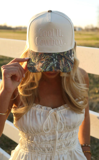 charlie southern: cool it cowboy trucker - camo
