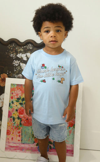 friday + saturday: thank heaven for little boys tee (toddler)
