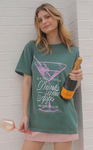 friday + saturday: drinks and apps t shirt