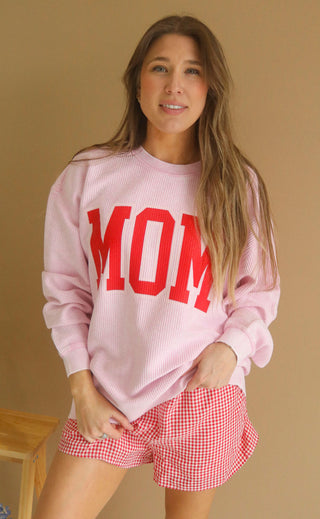 charlie southern: classic mom cord - pink