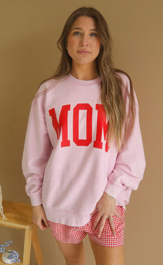 charlie southern: classic mom cord - pink