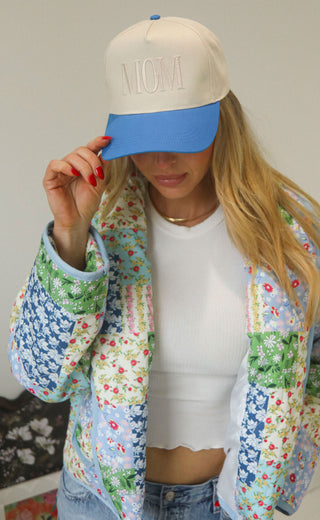 friday + saturday: mom trucker - blue
