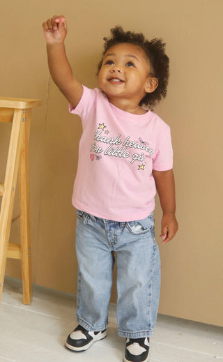 friday + saturday: thank heaven for little girls tee (baby)