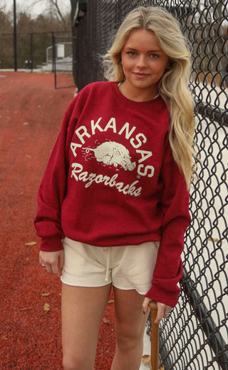 charlie southern: vault razorback baseball sweatshirt
