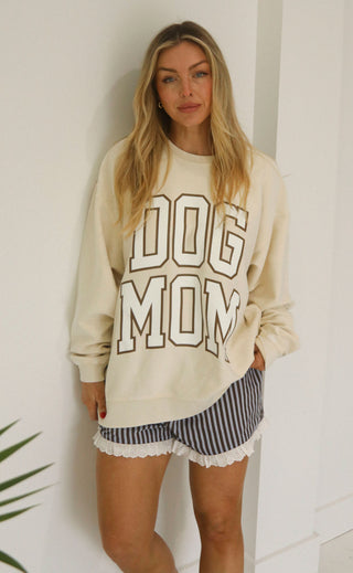 charlie southern: dog mom cord - latte