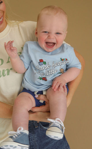 friday + saturday: thank heaven for little boys tee (baby)