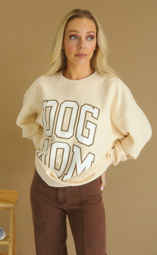 charlie southern: dog mom cord - latte