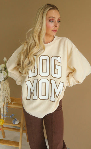 charlie southern: dog mom cord - latte