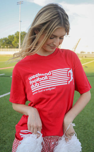 friday + saturday: weekend football club t shirt