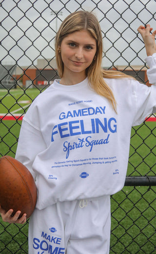 charlie southern: gameday feeling sweatshirt - blue